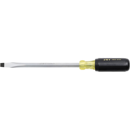 JKSS-8 Slot Screwdriver, 3/8" Tip, Square, 8" L, Cushion Grip Handle Sécurité Médic