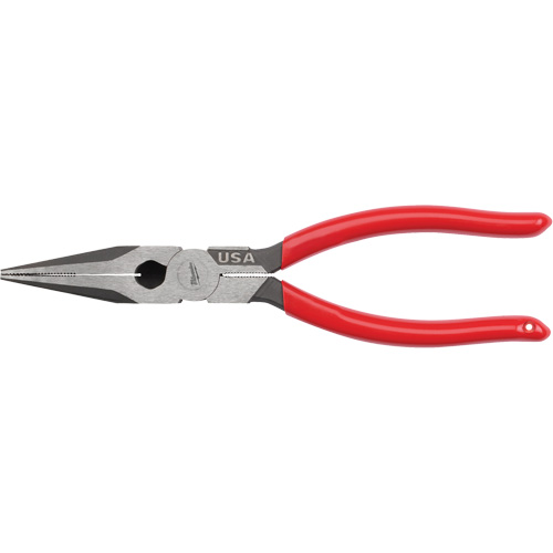 Long Nose Dipped Grip Pliers, 8" L Sécurité Médic