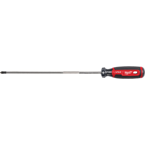 Phillips Screwdriver, #2 Tip, Round, 363 mm L, Cushion Grip Handle Sécurité Médic