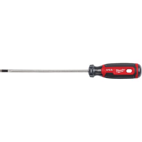 Tournevis d&eacute;b&eacute;niste, Tige de 3/16", Ronde, 254 mm lo, Prise en Coussin&eacute;e Sécurité Médic