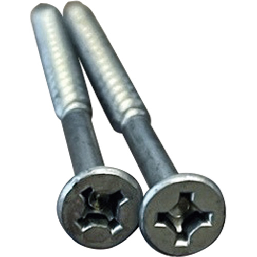 Phillips/Square Particle Board Screw, #8 x 3" L, Plain Sécurité Médic