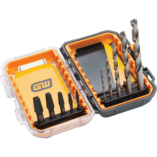 Bolt Biter Screw Extractor Set, Alloy Steel, 10 Pieces Sécurité Médic