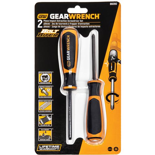 Bolt Biter Dual Material Extraction Screwdriver Set, 2 Pcs. Sécurité Médic