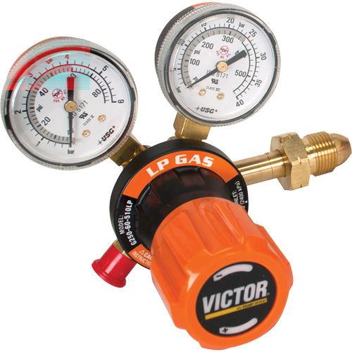 G250 Single-Stage Regulator, 9/16" NPT, 15 psi Max. PSI, Standard Sécurité Médic