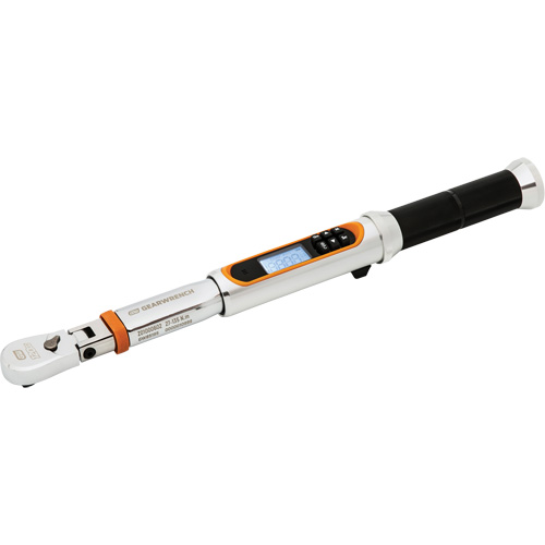 120XP Flex Head Torque Wrench with Angle, Electronic, 3/8" Square Drive, 120 - 1200 ft-lbs. Sécurité Médic