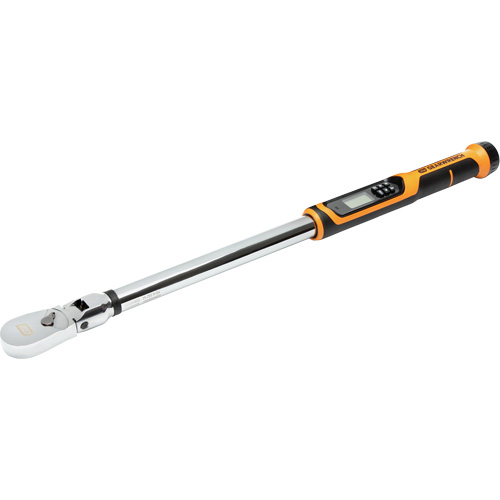 Cl&eacute; dynamom&eacute;trique &agrave; t&ecirc;te flexible avec angle, &eacute;lectronique, Entraînement 1" carr&eacute;, 25 - 250 lb-pi/301 - 3010 lb-po Sécurité Médic