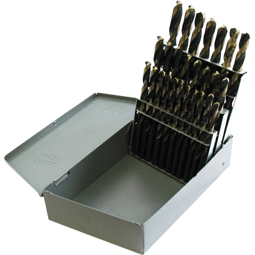 Jobber Length Drill Set, 26 Pieces, High Speed Steel Sécurité Médic