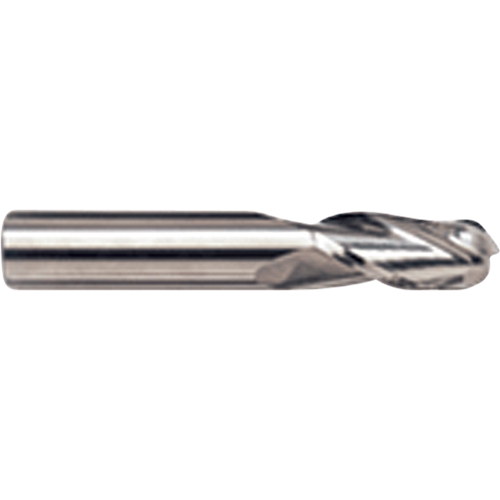 Ball Nose End Mill, 1/8" Dia., 4 Flutes, Carbide Sécurité Médic