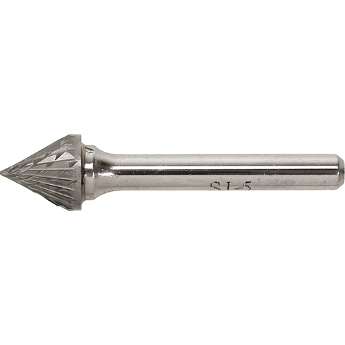 Fraise au carbure dur, SJ-3, 3/8" dia., 1/4" Tige, 5/16" Prof. de la coupe Sécurité Médic