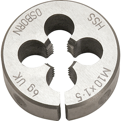 Split Circular Die, M10 X 1.5 Thread, High Speed Steel Sécurité Médic