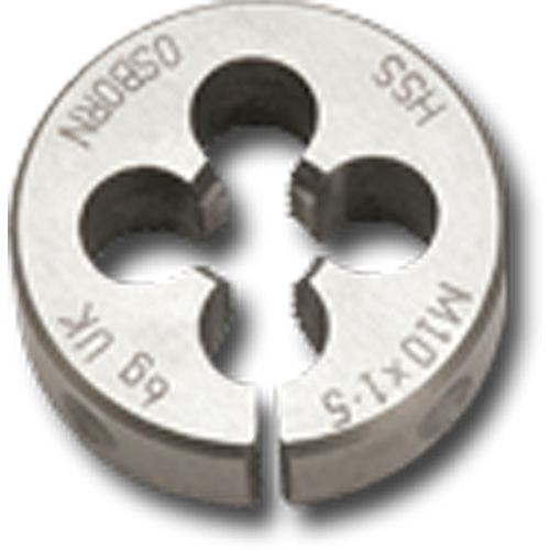 Round Die, 5/16"-22 Thread, High Speed Steel Sécurité Médic