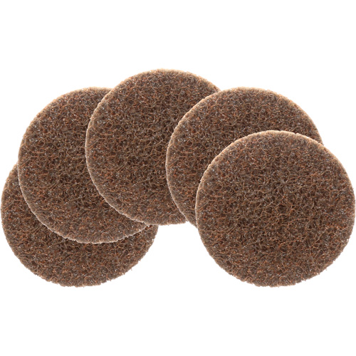 Disque de conditionnement de surface Roloc Scotch-Brite, 2" dia., Grain Cors&eacute;, Oxyde d'aluminium Sécurité Médic