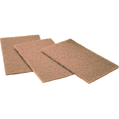 Scotch-Brite Hand Pads, Aluminum Oxide, 6" x 9", Coarse Grit Sécurité Médic