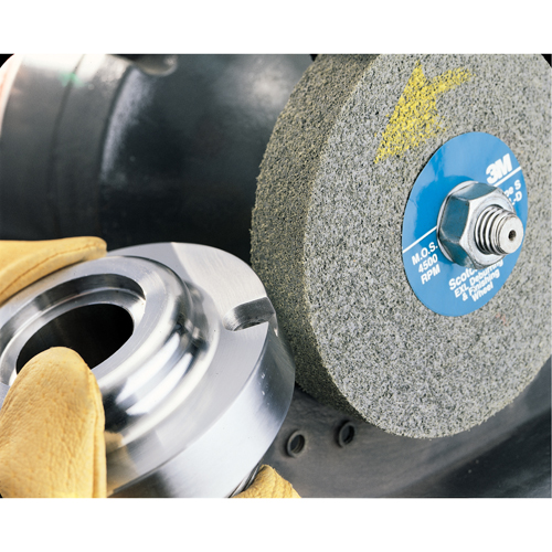 Scotch-Brite EXL Deburring Wheels, 6" x 1/2", 1" Arbor, Aluminum Oxide Sécurité Médic