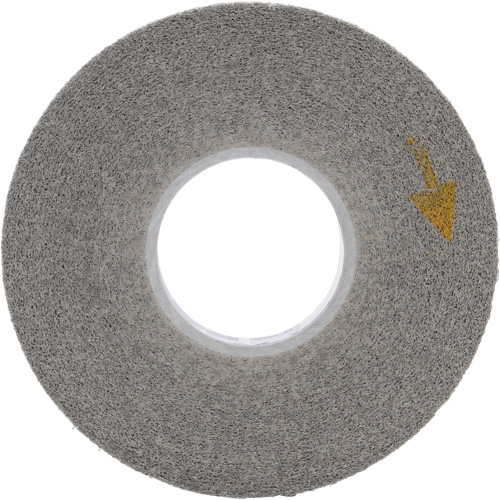 Meule d'&eacute;barbage EXL Scotch-Brite, 8" x 1", Arbre de 3"-8, 1, Oxyde d'aluminium Sécurité Médic