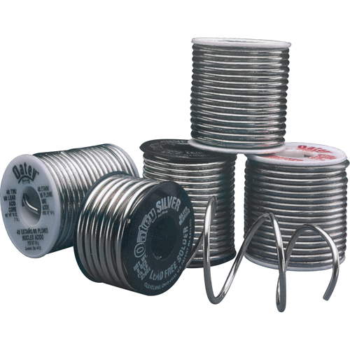 40/60 General Purpose Solder, Lead-Based, 40% Tin 60% Lead, Acid Core, 0.125" Dia. Sécurité Médic
