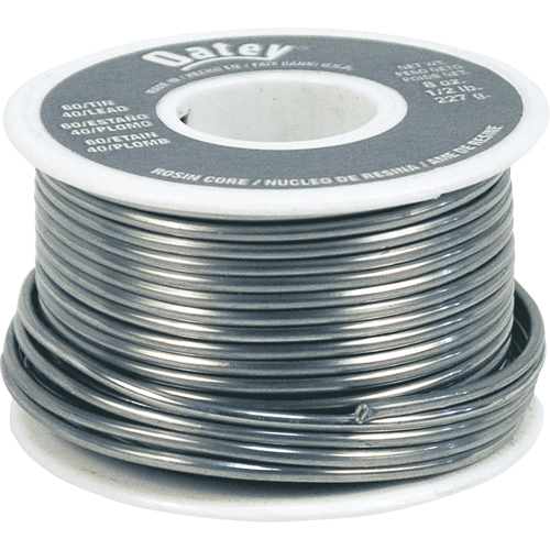 60/40 Solder, Lead-Based, 60% Tin 40% Lead, Rosin Core, 0.063" Dia. Sécurité Médic