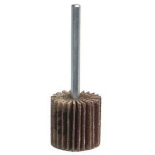 Grind-O-Flex Mini Mounted Flap Wheel, Aluminum Oxide, 80 Grit, 3" x 1" x 1/4" Sécurité Médic