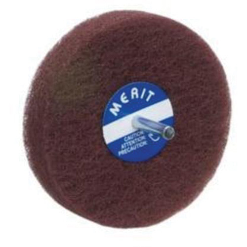 Abrasotex Non-Woven Disc Wheel, 4" Dia., Fine Grit, Aluminum Oxide Sécurité Médic