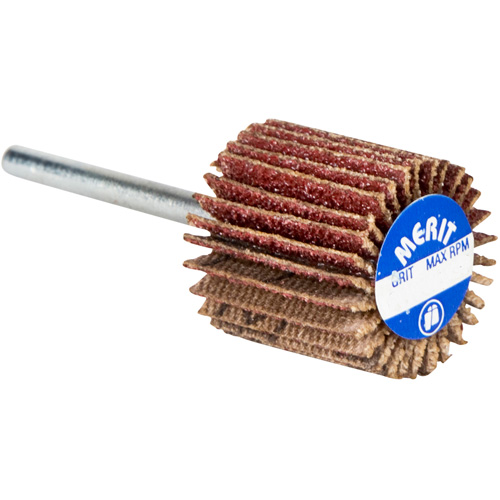 High Performance Micro-Mini Flap Wheel, Aluminum Oxide, 60 Grit, 3/4" x 3/4" x 1/8" Sécurité Médic