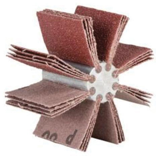 Plain Flap B-815 Bore Polisher, Aluminum Oxide, 120 Grit, 3-3/4" x 1-1/2" Sécurité Médic