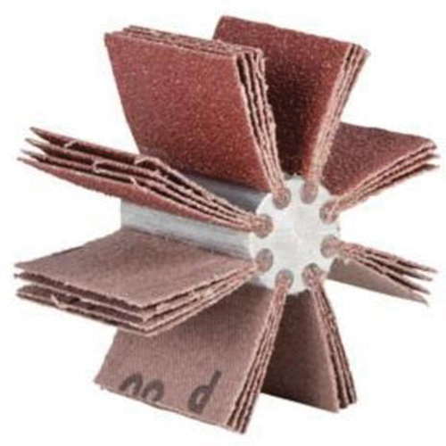 Plain Flap B-820 Bore Polisher, Aluminum Oxide, 120 Grit, 4-3/4" x 1-1/2" Sécurité Médic