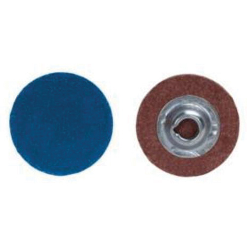 Quick-Change Discs, 2" Dia., 36 Grit, Zirconia Alumina Sécurité Médic