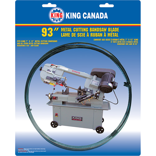 General Purpose Band Saw Blade, Bi-Metal, 93" L x 3/4" W x 0.032" Thick, 10-14 TPI Sécurité Médic