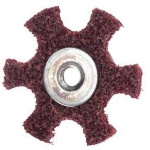 Disque abrasif en forme d'&eacute;toile pour pr&eacute;paration de surface Abrasotex , 3" dia., Grain Moyen, Oxyde d'aluminium Sécurité Médic