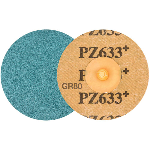 TWIST TOPCUT Sanding Disc, 3" Dia., 80 Grit, Zirconium Sécurité Médic