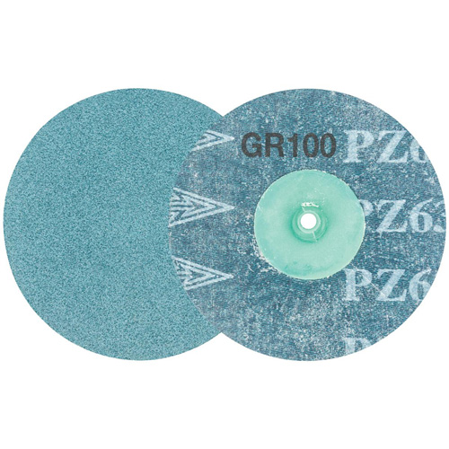 Disque de ponçage TWIST TOPCUT, 3" dia., Grain 100, Zirconium Sécurité Médic