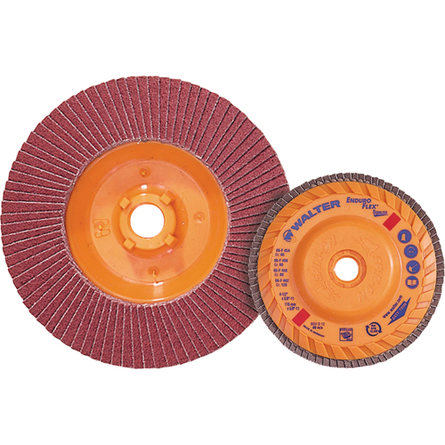 Enduro-Flex Stainless Flap Disc, 5" x 5/8"-11, Type 27, 80 Grit, Zirconia Alumina Sécurité Médic