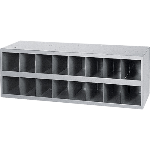 Steel Storage Bin Cabinet, 33-3/4" W x 12" D x 11-1/2" H, Grey Sécurité Médic