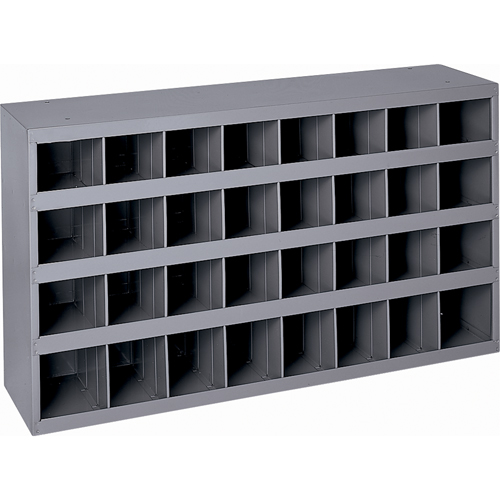 Armoires pour bacs de rangement en acier, 34-3/4" la x 8-1/2" p x 19-1/4" h, Gris Sécurité Médic