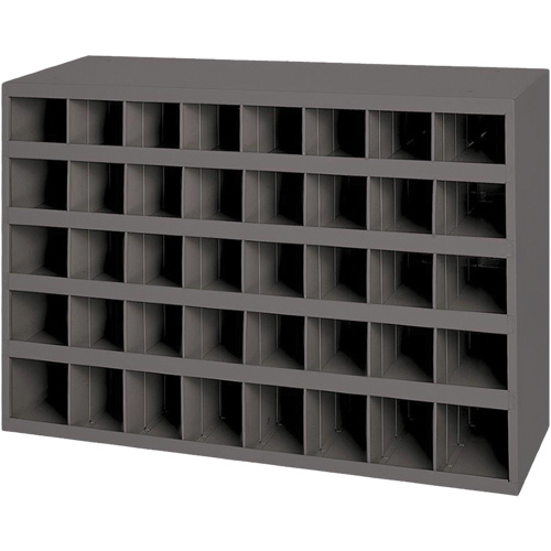 Steel Storage Bin Cabinet, 33-3/4" W x 8-1/2" D x 22-1/4" H, Grey Sécurité Médic