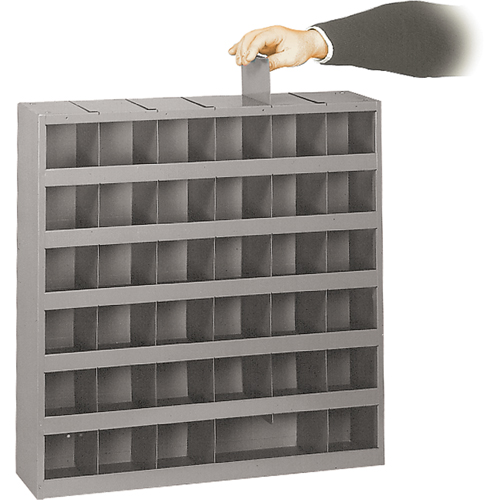 Adjustable Storage Bin Cabinet, Steel, 36 Drawers, 23-3/4" x 4-3/4" x 23-3/4", Grey Sécurité Médic