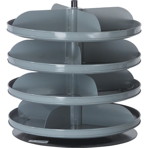 Modules de stockage Rotabin, 60 lb Capacit&eacute; par niveau, 6 Niveau(x), 26-1/8" ha x 17" dia Sécurité Médic