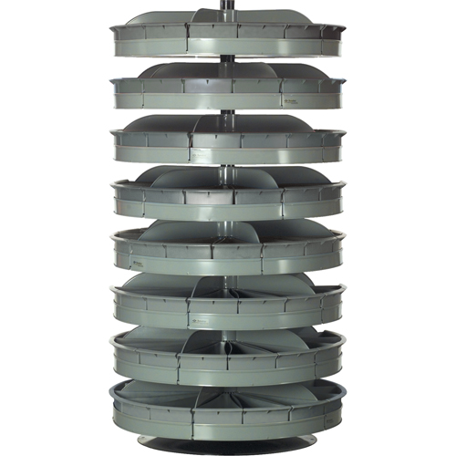Modules de stockage Rotabin, 500 lb Capacit&eacute; par niveau, 60" ha x 28" dia Sécurité Médic