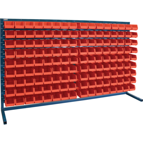 Louvered Rack with Bins, 144 Bins, 72" W x 15" D x 40" H Sécurité Médic