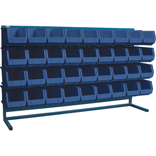 Rayonnage &agrave; persienne avec bacs, 36 bacs, 72" la x 15" p x 40" h Sécurité Médic