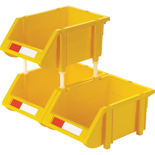 Stack & Hang Bin, 4-13/16" W x 3-3/16" H x 7-1/8" D, Yellow Sécurité Médic