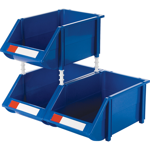 Stack & Hang Bin, 8-3/16" W x 6-3/16" H x 14" D, Blue Sécurité Médic
