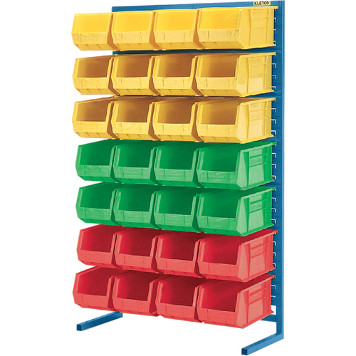 Supports fixes pour contenants - &agrave; un cot&eacute; - Support seulement, 36" la x 12" p x 61" h Sécurité Médic