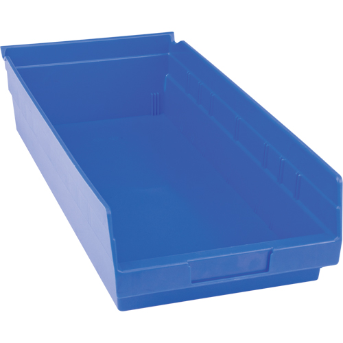 Bacs pour tablette en plastique, 8-3/8" la x 4" H x 17-7/8" p, Bleu, Capacit&eacute; 20 lb Sécurité Médic