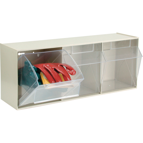 Tip-Out Bins Modular Storage System, 23-5/8" W x 7-3/4" D x 9 1/2" H, 3 Drawers Sécurité Médic