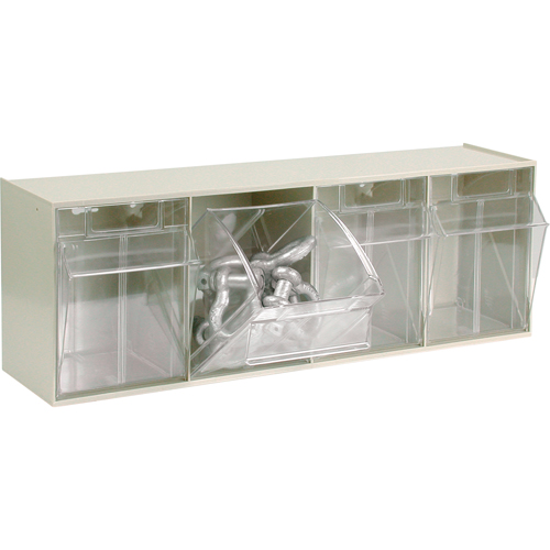Syst&egrave;me de casiers modulaires Tip-Out, 23-5/8" la x 6-5/8" p x 8-1/8" h, 4 tiroirs Sécurité Médic