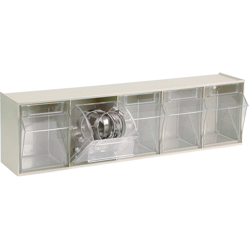 Syst&egrave;me de casiers modulaires Tip-Out, 23-5/8" la x 5-1/4" p x 6-1/2" h, 5 tiroirs Sécurité Médic
