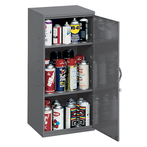 Armoires utilitaires, Acier, 2 Tablettes, 30" h x 13-3/4" la x 12-3/4" P, Gris Sécurité Médic