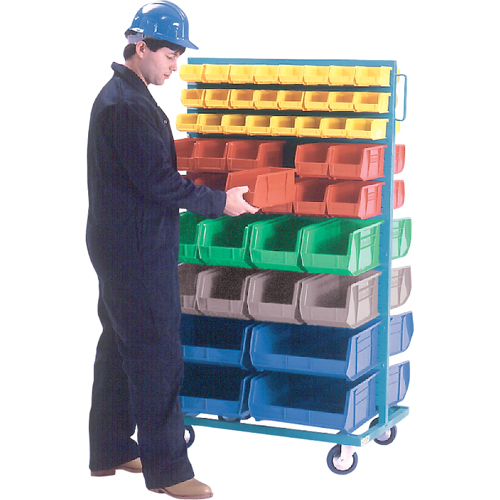 Mobile Bin Racks - Double Sided, 0 Bins, 36" W x 24" D x 67-1/2" H Sécurité Médic