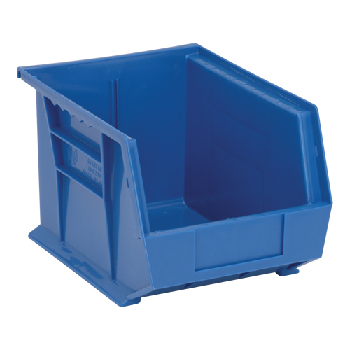 Bacs ultra empilable & suspendable, 8-1/4" la, 7" h x 10-3/4" p, Bleu Sécurité Médic